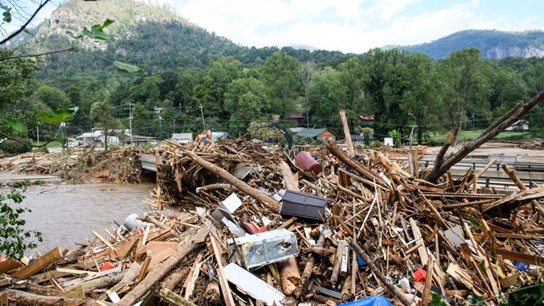 Hurricane debris in North Carolina. Photo from Science News