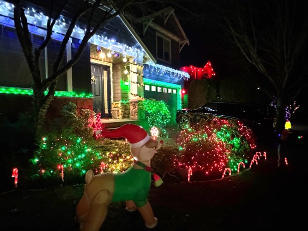 A glimpse of Danica’s impressive holiday setup.